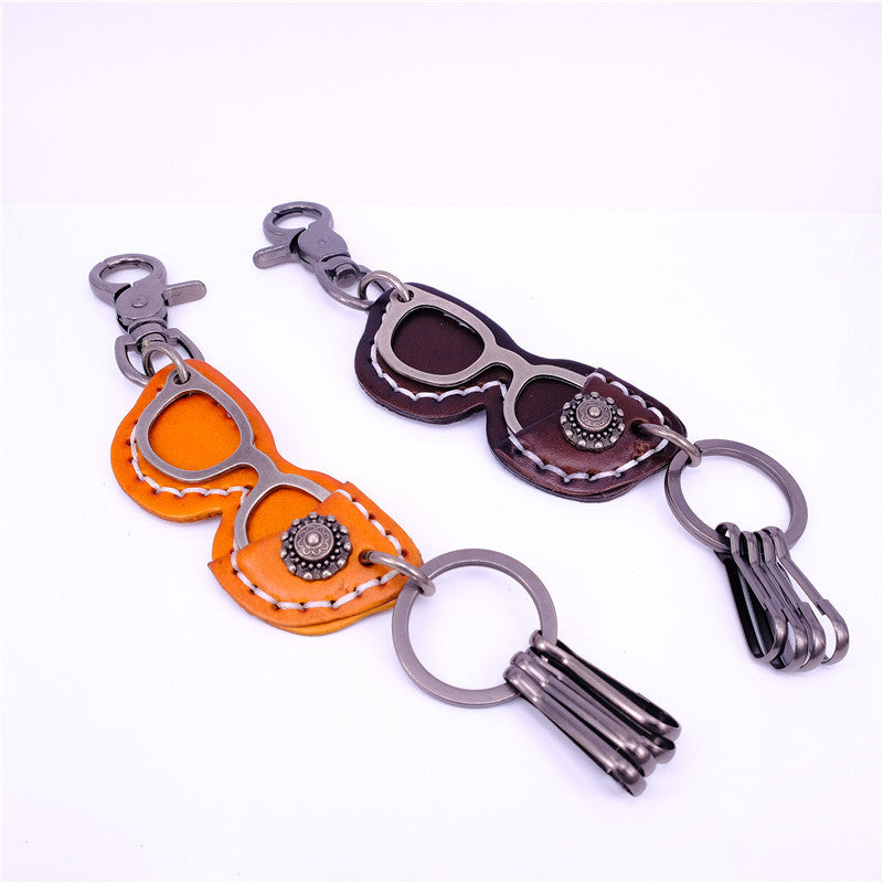 Wholesale Handmade Retro Cowhide Keychains
